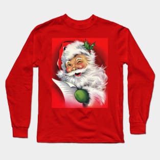 Vintage Santa Claus Naughty List Long Sleeve T-Shirt